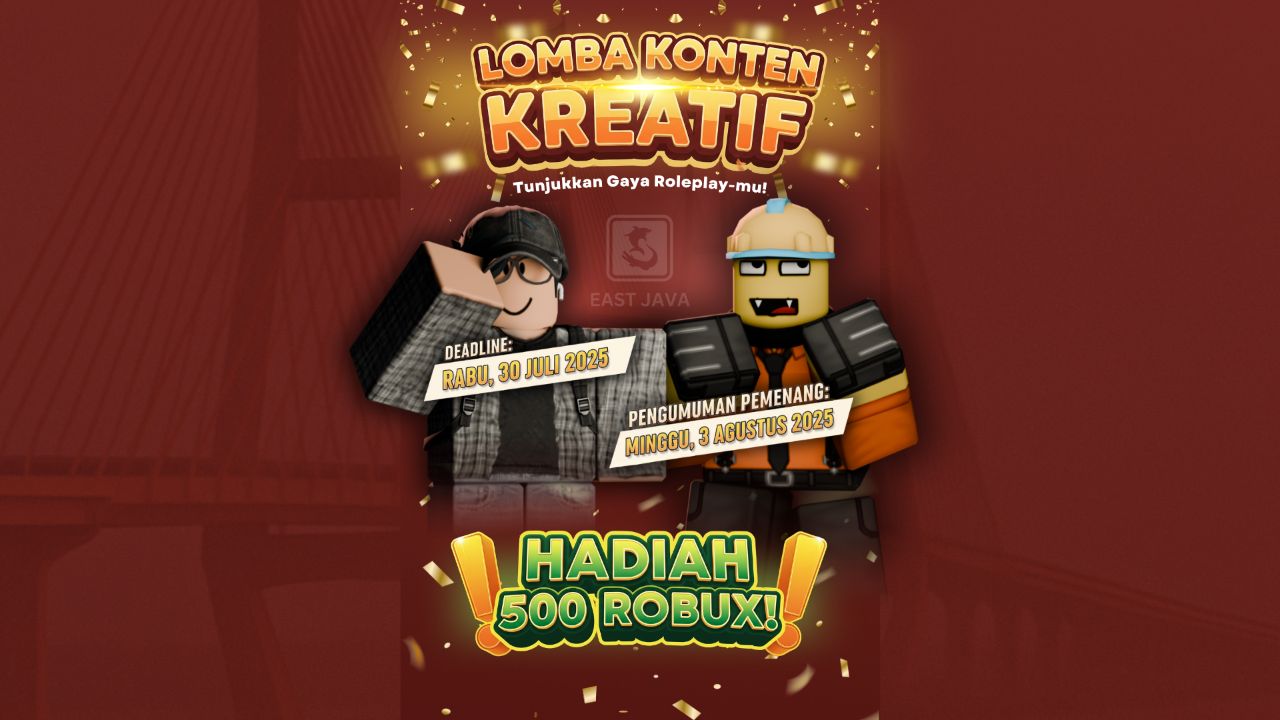 East Java Province Resmi Rilis Besok, Pemain Disambut Lomba Berhadiah 500 Robux