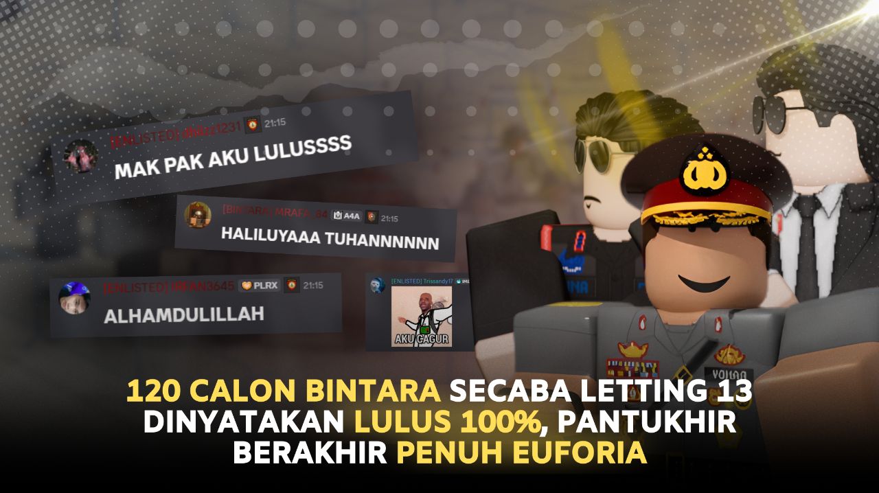 120 Calon Bintara Secaba Letting 13 Dinyatakan Lulus 100%, Pantukhir Berakhir Penuh Euforia