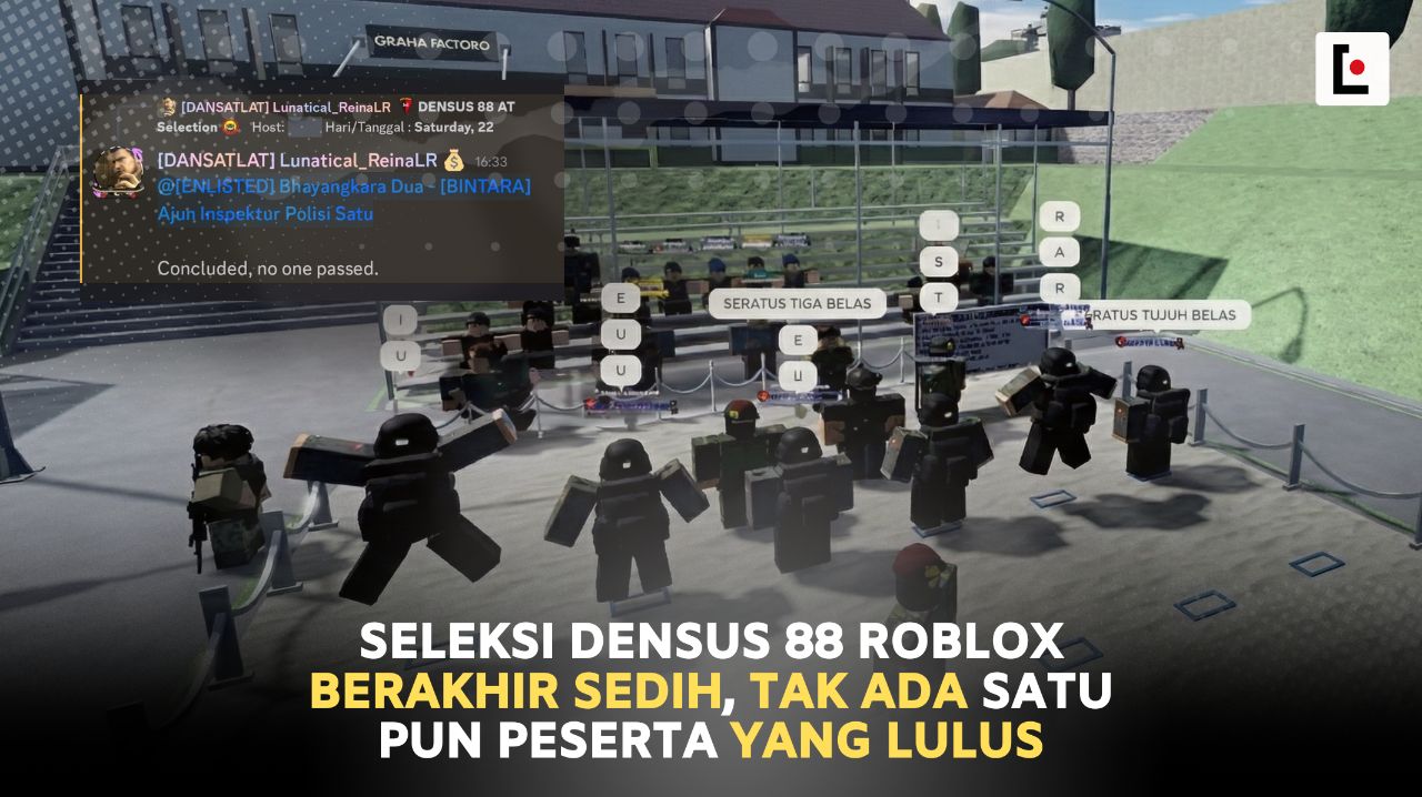 Seleksi Densus 88 Roblox Berakhir Sedih, Tak Ada Satu Pun Peserta yang Lulus