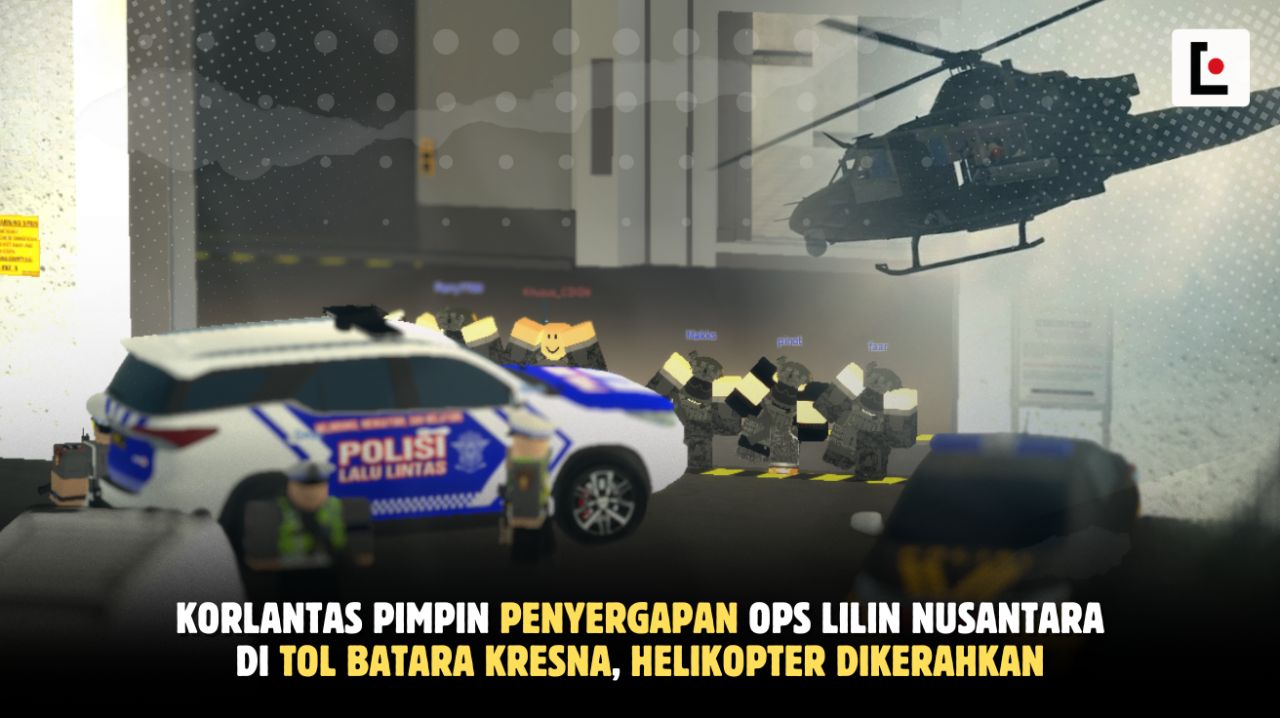 Korlantas Pimpin Penyergapan Ops Lilin Nusantara di Tol Batara Kresna, Helikopter Dikerahkan