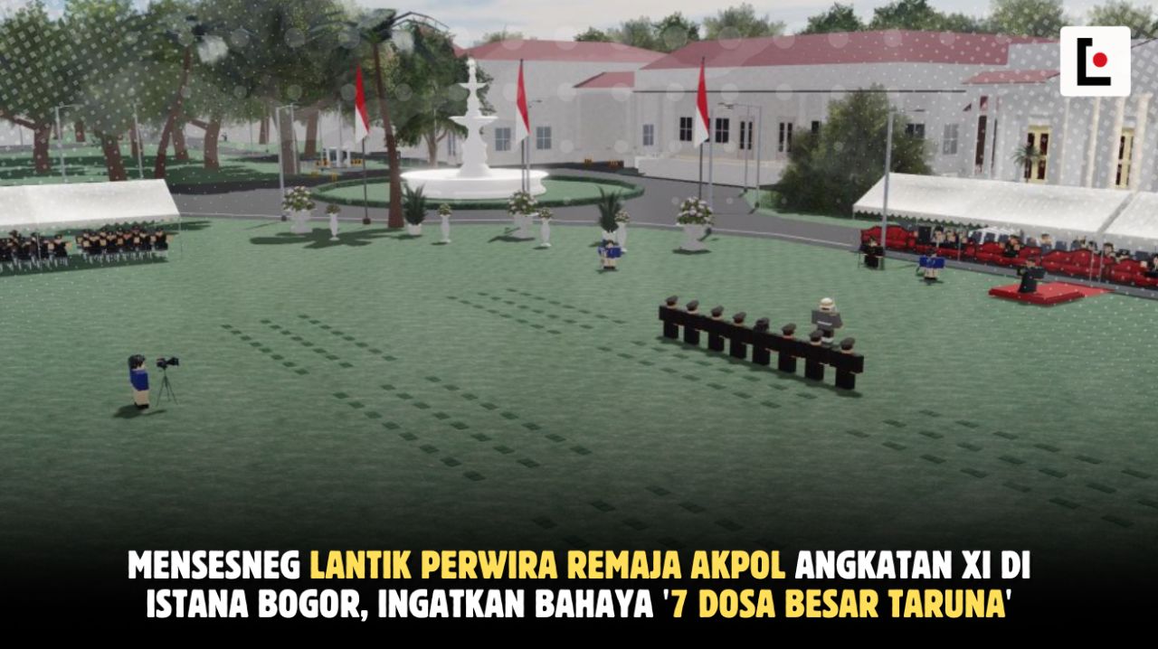 Mensesneg Lantik Perwira Remaja Akpol Angkatan XI di Istana Bogor, Ingatkan Bahaya '7 Dosa Besar Taruna'