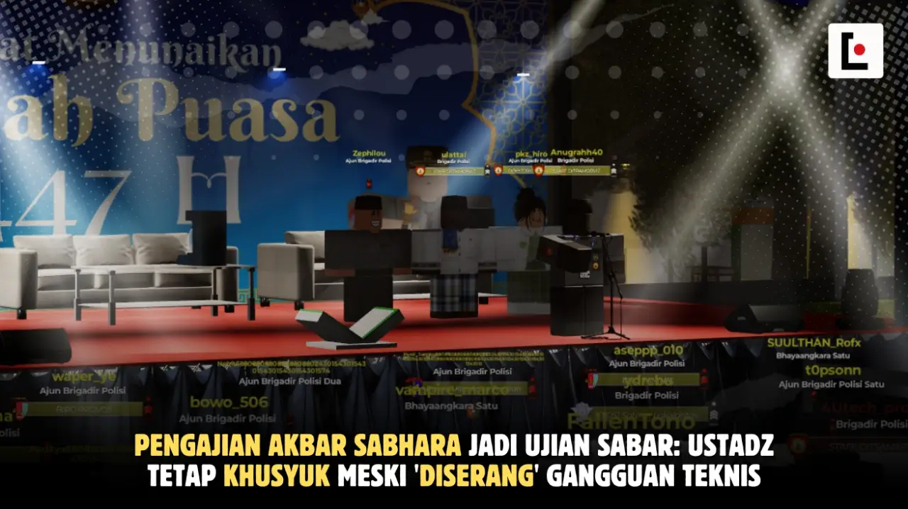 Pengajian Akbar Sabhara Jadi Ujian Sabar: Ustadz Tetap Khusyuk Meski 'Diserang' Gangguan Teknis