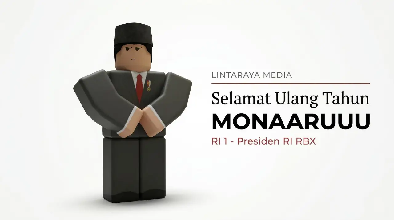 Banjir Ucapan dari Aparat, Presiden RI Roblox Monaaruuuu: "Umur Baru, Pikiran Harus Semakin Matang". Selamat Ulang Tahun, Bapak Presiden.