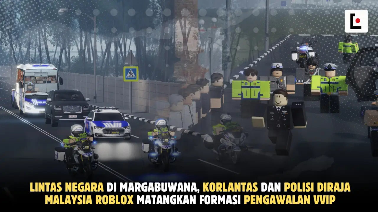 Lintas Negara di Margabuwana, Korlantas dan Polisi Diraja Malaysia Roblox Matangkan Formasi Pengawalan VVIP