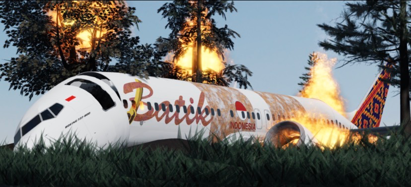 Boeing 737-800 Batik Air Jatuh Terbakar di Lampung, Nasib 105 Nyawa Masih Tanda Tanya